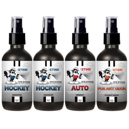 Buy 3 Get 1 FREE - Hockey Sampler Set 4 oz Odor Eliminating Sprays