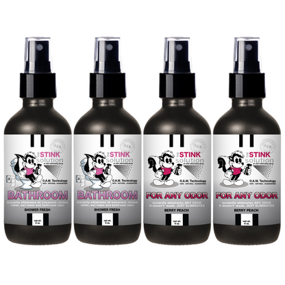 Buy 3 Get 1 FREE - Bathroom Sampler Set 4 oz Odor Eliminating Sprays