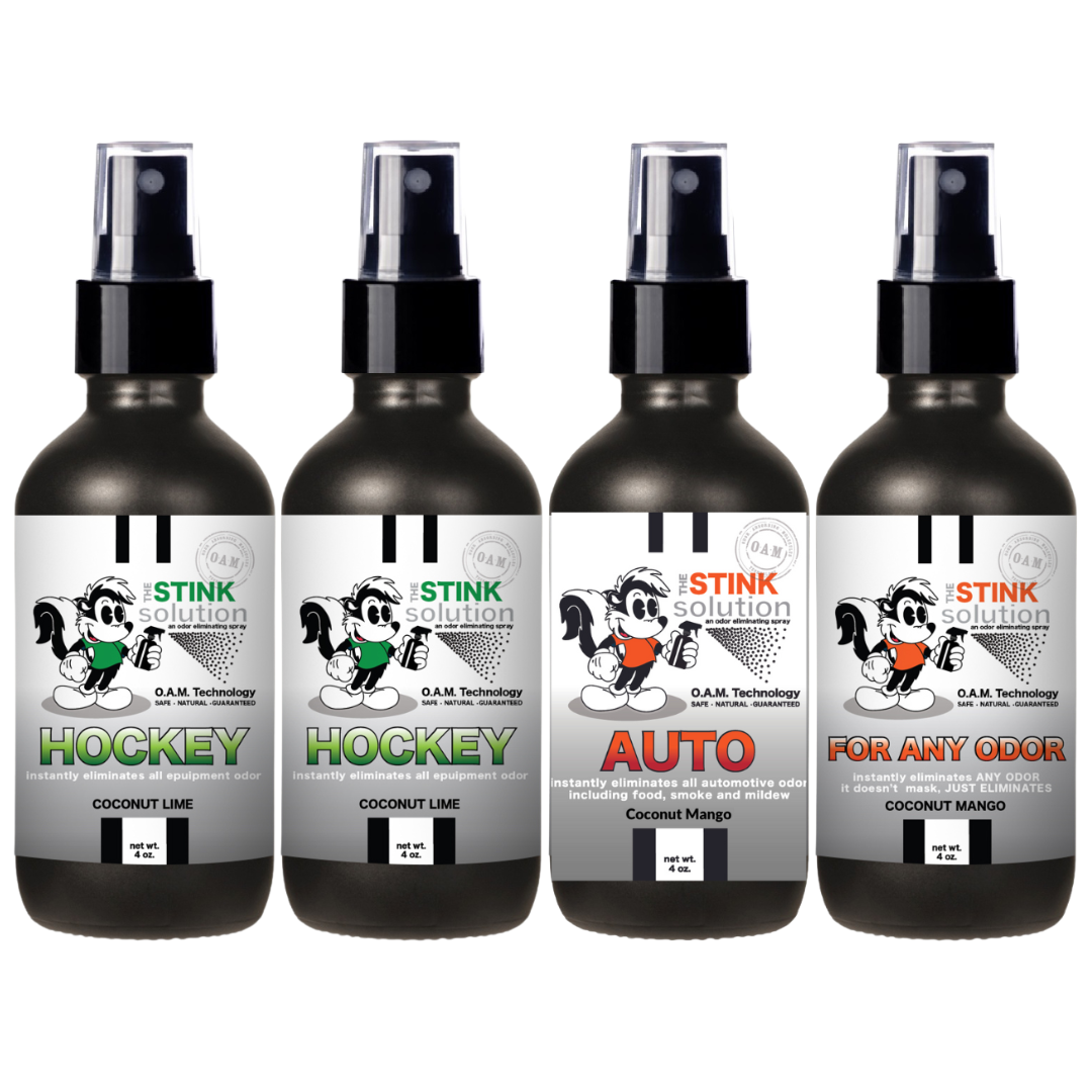 Buy 3 Get 1 FREE - Hockey Sampler Set 4 oz Odor Eliminating Sprays