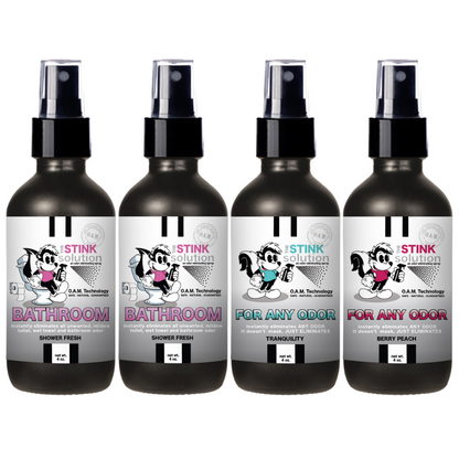 Buy 3 Get 1 FREE - Bathroom Sampler Set 4 oz Odor Eliminating Sprays