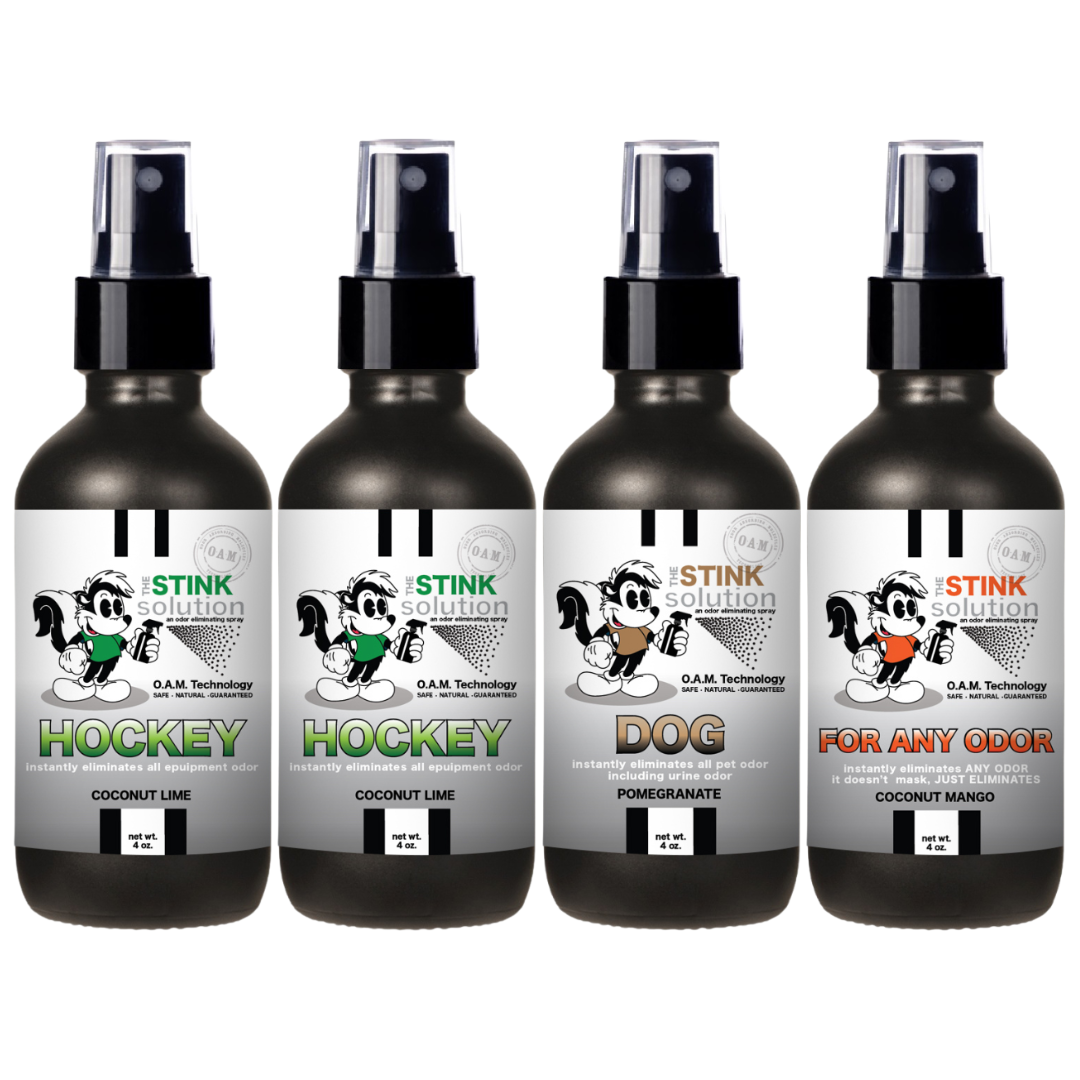 Buy 3 Get 1 FREE - Hockey Sampler Set 4 oz Odor Eliminating Sprays
