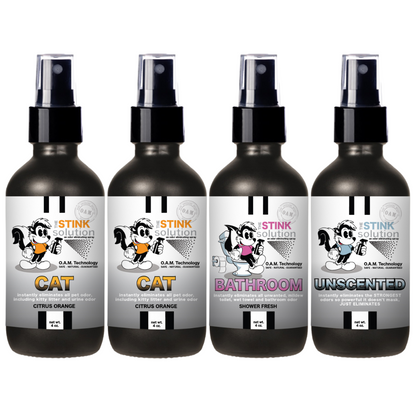 Buy 3 Get 1 FREE - Pet Sampler Set 4 oz Odor Eliminating Sprays