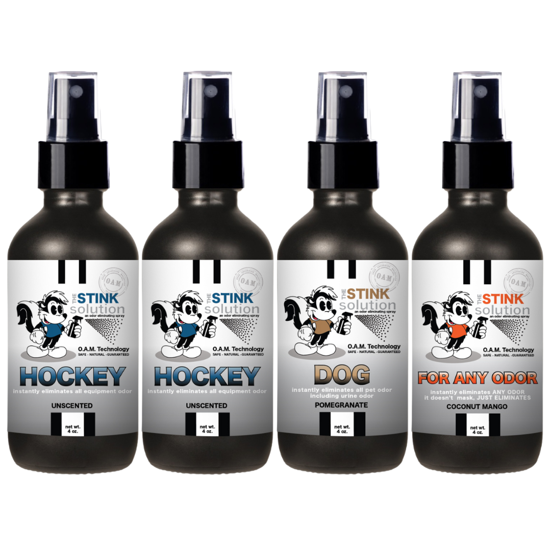 Buy 3 Get 1 FREE - Hockey Sampler Set 4 oz Odor Eliminating Sprays