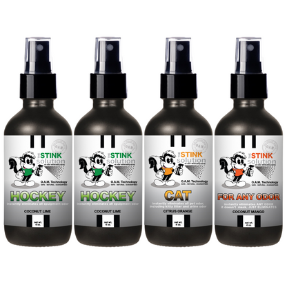 Buy 3 Get 1 FREE - Hockey Sampler Set 4 oz Odor Eliminating Sprays