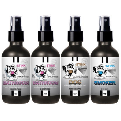 Buy 3 Get 1 FREE - Bathroom Sampler Set 4 oz Odor Eliminating Sprays