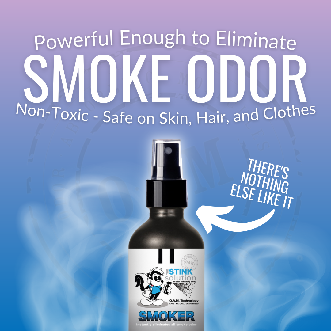 Natural, safe, non-toxic, enzyme-free odor eliminating spray. Multi-purpose use for any odor: smoke, urine, food, sweat, and more. Safe to spray anywhere: homes, cars, furniture, bathroom, carpet, and more.