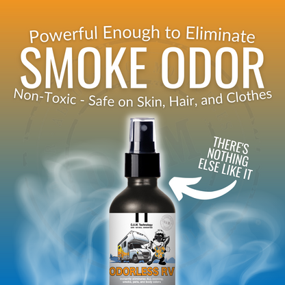 Natural, safe, non-toxic, enzyme-free odor eliminating spray. Multi-purpose use for any odor: smoke, urine, food, sweat, and more. Safe to spray anywhere: homes, cars, furniture, bathroom, carpet, and more.