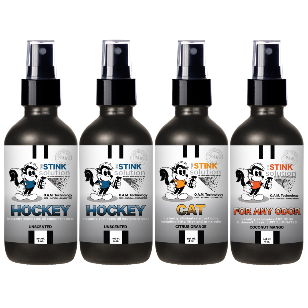 Buy 3 Get 1 FREE - Hockey Sampler Set 4 oz Odor Eliminating Sprays