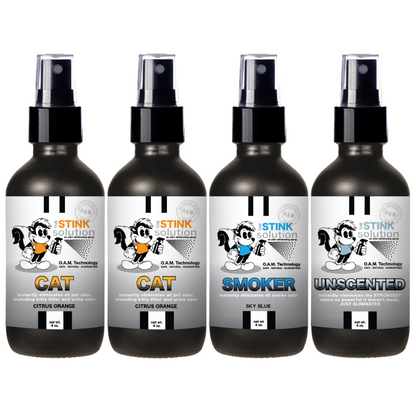 Buy 3 Get 1 FREE - Pet Sampler Set 4 oz Odor Eliminating Sprays