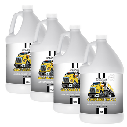 Gallon Refills 4 Pack - Odorless Trucker Odor Eliminating Spray