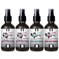 BUY 3 GET 1 - 4 Odor Eliminating Sprays (2 Bathroom Shower Fresh, Tranquility, and Berry Peach)