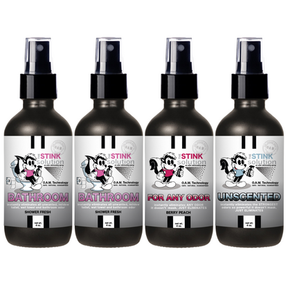 Buy 3 Get 1 FREE - Bathroom Sampler Set 4 oz Odor Eliminating Sprays