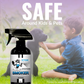 Natural, safe, non-toxic, enzyme-free odor eliminating spray. Multi-purpose use for any odor: smoke, urine, food, sweat, and more. Safe to spray anywhere: homes, cars, furniture, bathroom, carpet, and more.