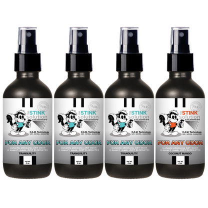 Buy 3 Get 1 FREE - Sampler Set 4 oz For Any Odor Eliminating Sprays
