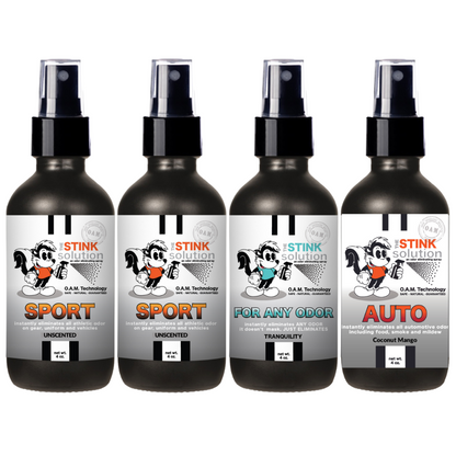 Buy 3 Get 1 FREE - Sport Sampler Set 4 oz Odor Eliminating Sprays