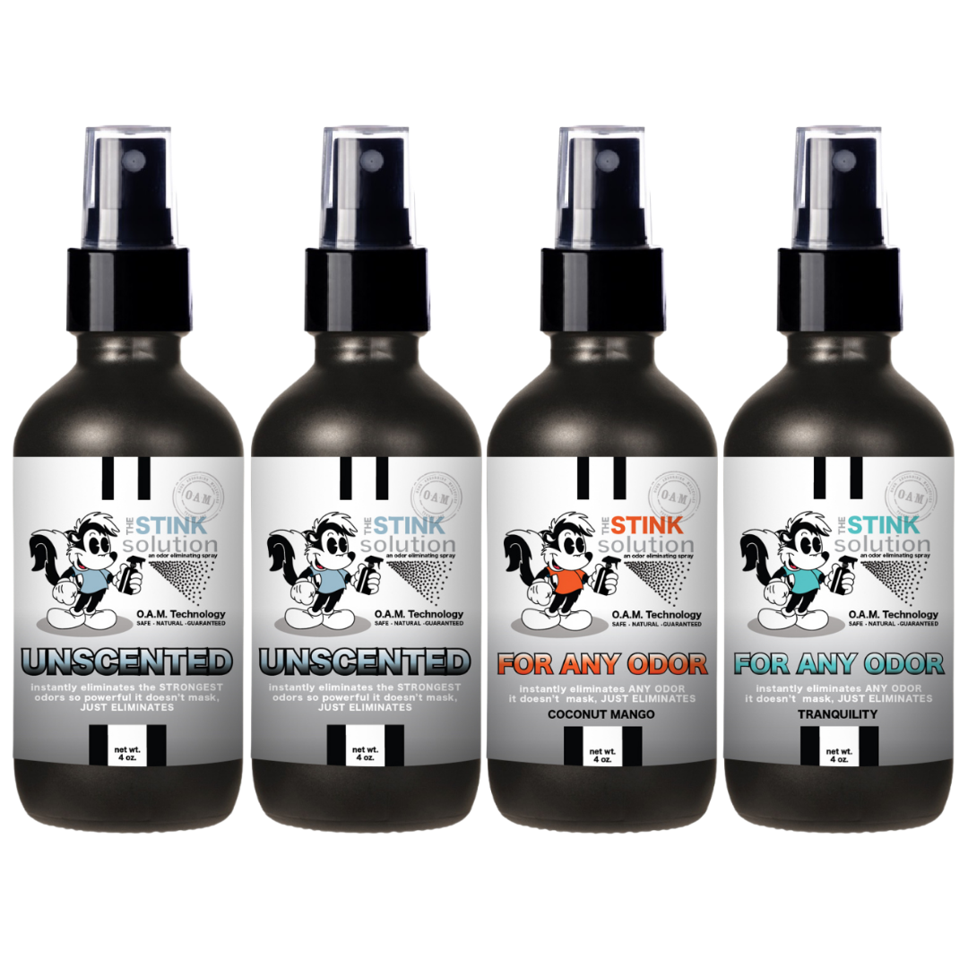 Buy 3 Get 1 FREE - Sampler Set 4 oz For Any Odor Eliminating Sprays