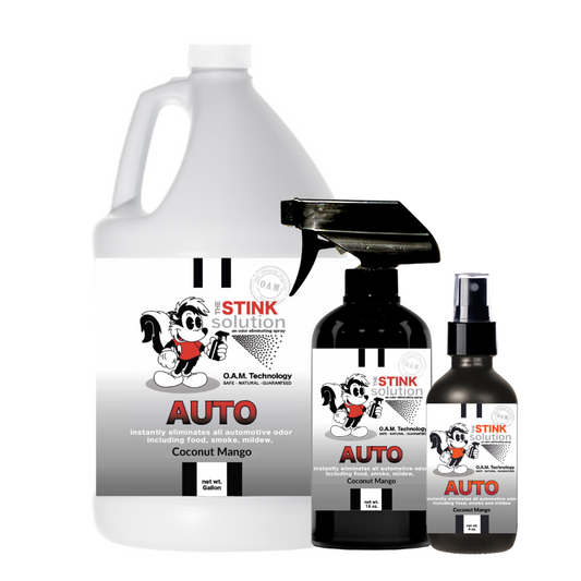 Auto Odor Eliminating Spray in Gallon, 16 oz. and 4 oz Bundle
