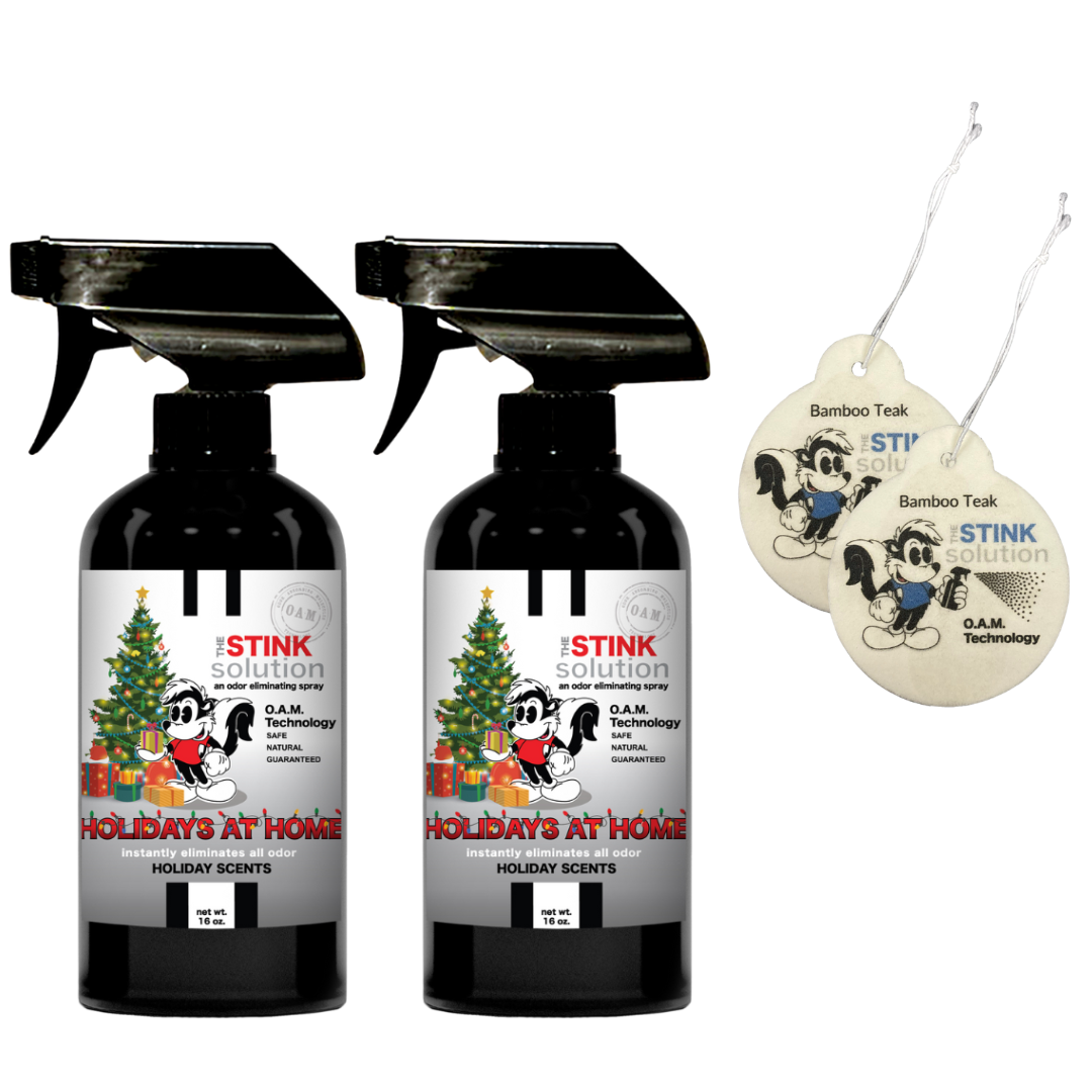 Buy 2 Get 2 Car Air Fresheners - One Holiday Scents Odor Eliminating Spray, One Spray of Choice 16 oz. Sprays