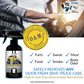 Twin Pack Odorless Trucker Odor Eliminating Spray 16 oz and 4 oz Bundle + 2 FREE Car Air Fresheners