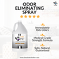 The Stink Solution Citrus Orange Odor Eliminating Spray Gallon Natural, safe, non-toxic, enzyme-free odor eliminating spray. Multi-purpose use for any odor: smoke, urine, food, sweat, and more. Safe to spray anywhere: homes, cars, furniture, bathroom, carpet, and more.