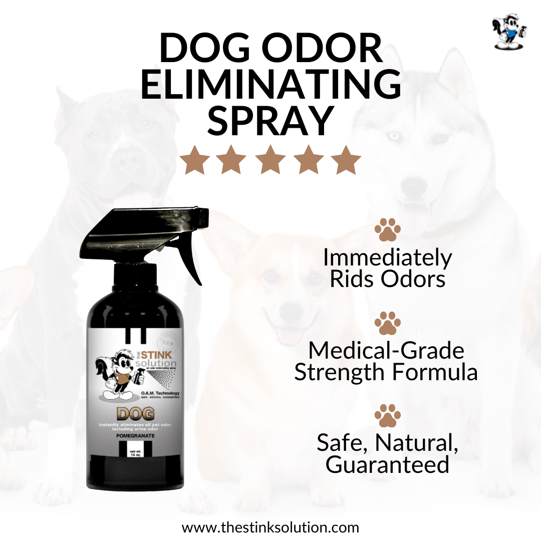 The Stink Solution Dog Pomegranate Odor Eliminating Spray Bundle