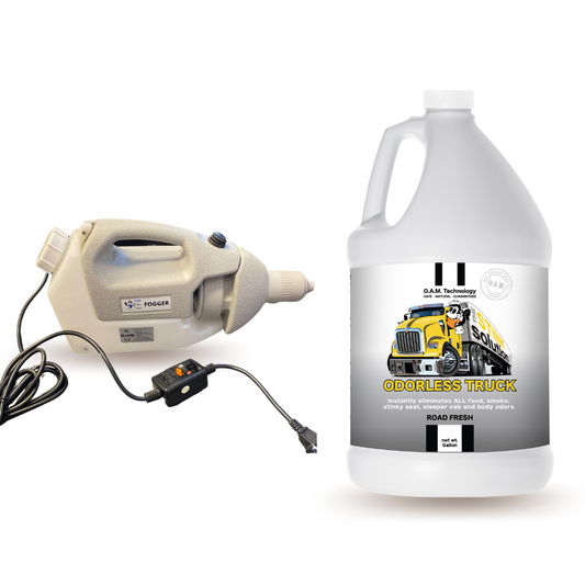 Deodorizing Power Sprayer + Gallon Odorless Trucker Odor Eliminator