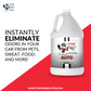 Deodorizing Utility Fogger + Gallon Auto Odor Eliminator in Midnight Fragrance Natural, safe, non-toxic, enzyme-free odor eliminating spray. Multi-purpose use for any odor: smoke, urine, food, sweat, and more. Safe to spray anywhere: homes, cars, furniture, bathroom, carpet, and more.
