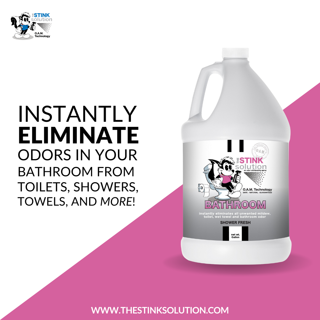 Bathroom Odor Eliminating Spray in Shower Fresh Gallon, 16 oz, and 4 oz Bundle