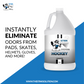 Deodorizing Utility Fogger + Gallon Unscented Hockey Odor Eliminator Natural, safe, non-toxic, enzyme-free odor eliminating spray. Multi-purpose use for any odor: smoke, urine, food, sweat, and more. Safe to spray anywhere: homes, cars, furniture, bathroom, carpet, and more.