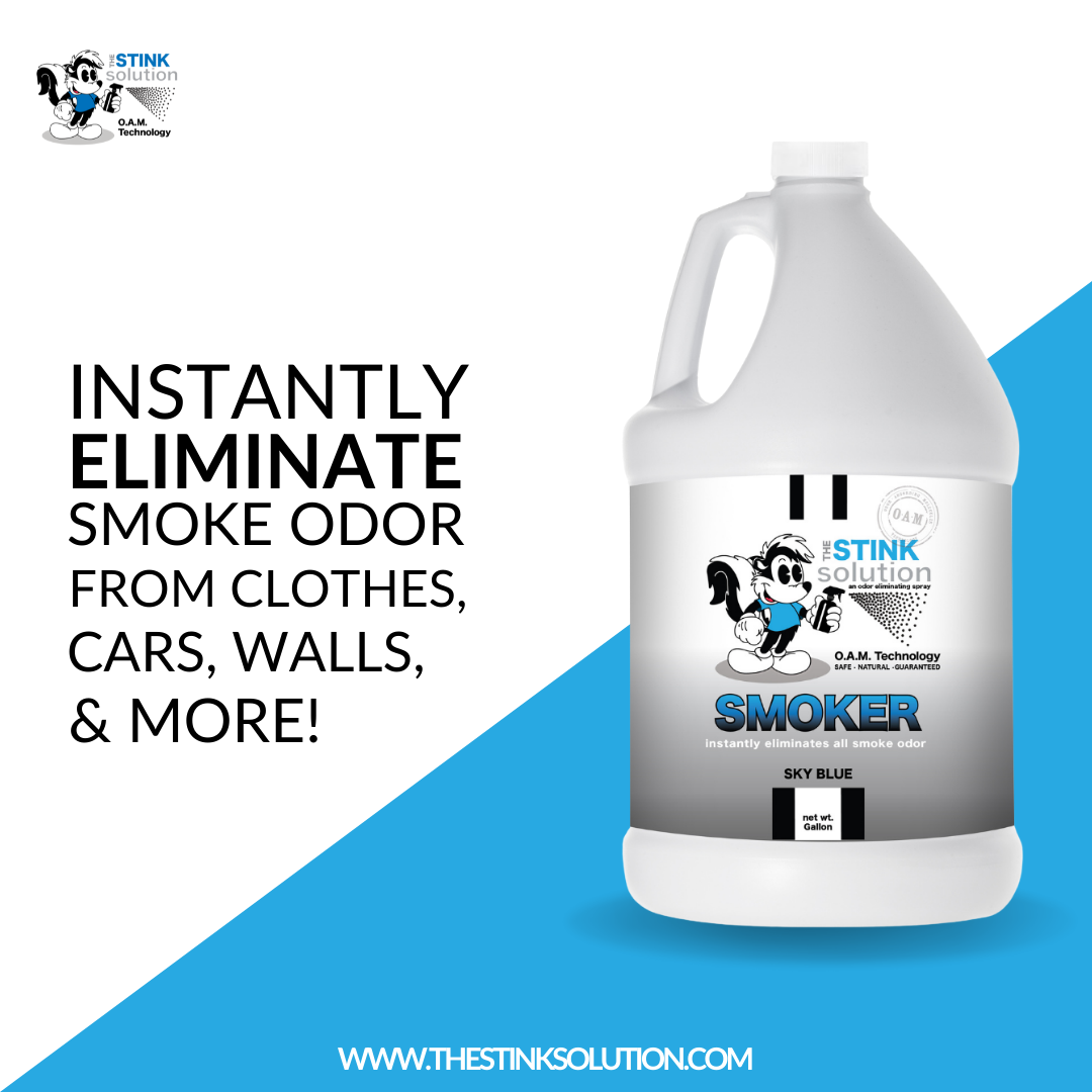 Smoker Odor Eliminating Spray In Sky Blue Gallon